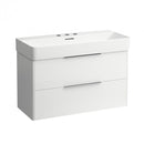 LAUFEN VAL washbasin with Base vanity unit with 2 pull-out compartments