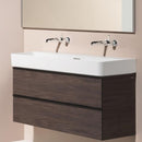 LAUFEN VAL washbasin with Space vanity unit with 2 pull-out compartments