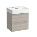 LAUFEN VAL washbasin with Space vanity unit with 2 pull-out compartments