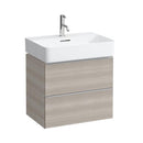 LAUFEN VAL washbasin with Space vanity unit with 2 pull-out compartments