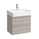 LAUFEN VAL washbasin with Space vanity unit with 2 pull-out compartments