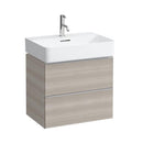 LAUFEN VAL washbasin with Space vanity unit with 2 pull-out compartments