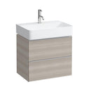 LAUFEN VAL washbasin with Space vanity unit with 2 pull-out compartments
