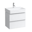 LAUFEN VAL washbasin with Space vanity unit with 2 pull-out compartments