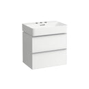 LAUFEN VAL washbasin with Space vanity unit with 2 pull-out compartments