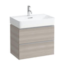 LAUFEN VAL washbasin with Space vanity unit with 2 pull-out compartments