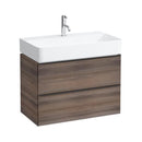 LAUFEN VAL washbasin with Space vanity unit with 2 pull-out compartments