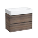 LAUFEN VAL washbasin with Space vanity unit with 2 pull-out compartments