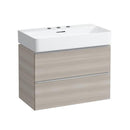 LAUFEN VAL washbasin with Space vanity unit with 2 pull-out compartments