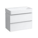 LAUFEN VAL washbasin with Space vanity unit with 2 pull-out compartments
