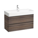 LAUFEN VAL washbasin with Space vanity unit with 2 pull-out compartments