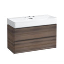 LAUFEN VAL washbasin with Space vanity unit with 2 pull-out compartments