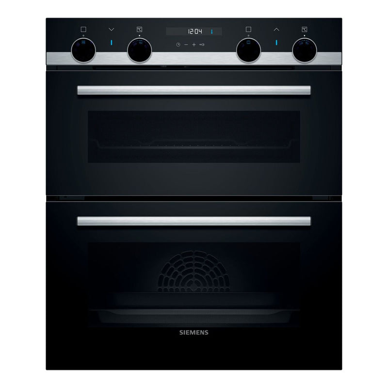Siemens - IQ500 Built-under Double Oven Stainless Steel NB535ABS0B 