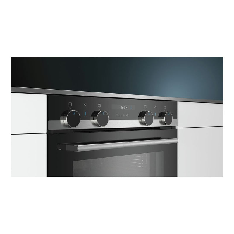 Siemens - IQ500 Built-under Double Oven Stainless Steel NB535ABS0B 