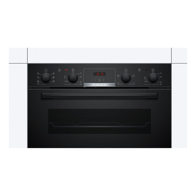 博世-系列| 4 嵌入式雙層烤箱 黑色 NBS533BB0B