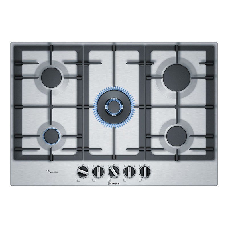 Bosch - Serie | 6 Gas Hob 75 cm Stainless Steel PCQ7A5B90 