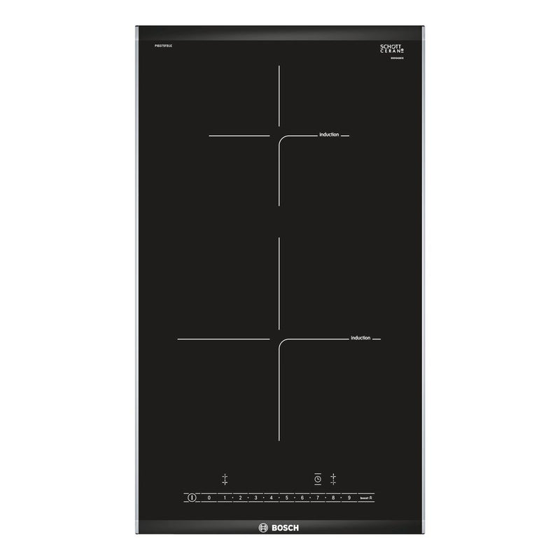 Bosch - Serie | 6 Domino Induction Hob 30 cm Black, Surface Mount With Frame PIB375FB1E 