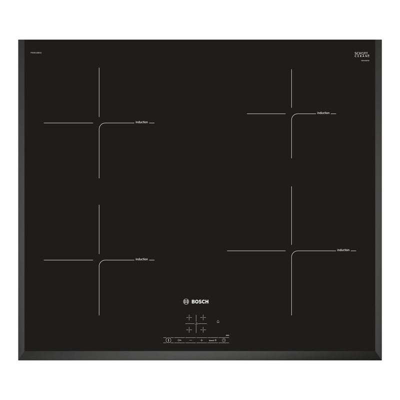 Bosch - Serie | 4 Induction Hob 60 cm Black, Surface Mount Without Frame PIE651BB1E 