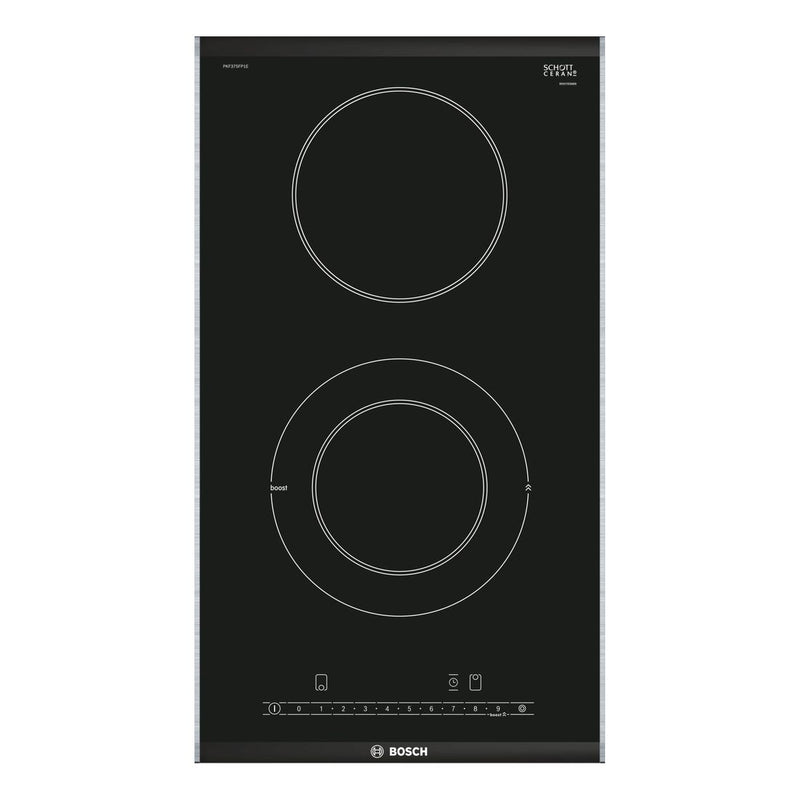Bosch - Serie | 6 Domino Electric Hob 30 cm Black, Surface Mount With Frame PKF375FP1E 