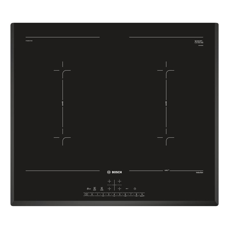 Bosch - Serie | 6 Induction Hob 60 cm Black, Surface Mount Without Frame PVQ651FC5E 