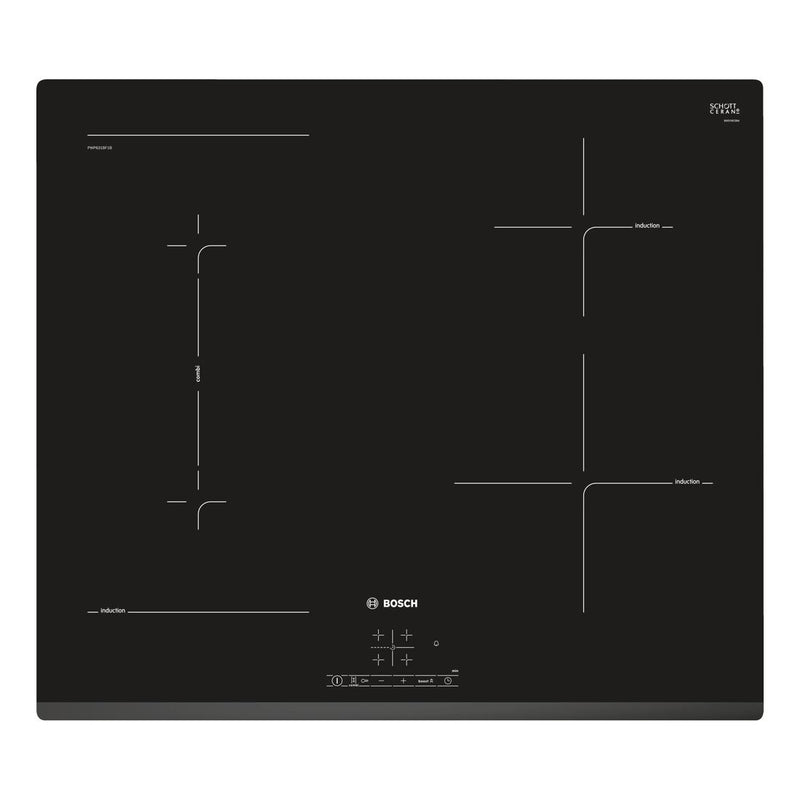 Bosch - Serie | 4 Induction Hob 60 cm Black, Surface Mount Without Frame PWP631BF1B 