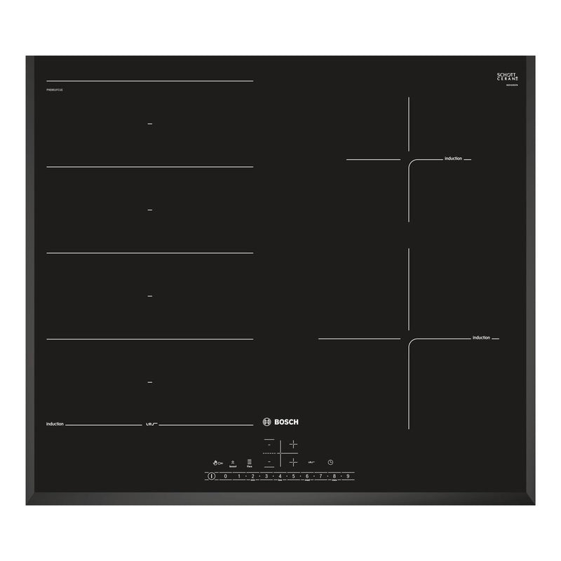 Bosch - Serie | 6 Induction Hob 60 cm Black, Surface Mount Without Frame PXE651FC1E 
