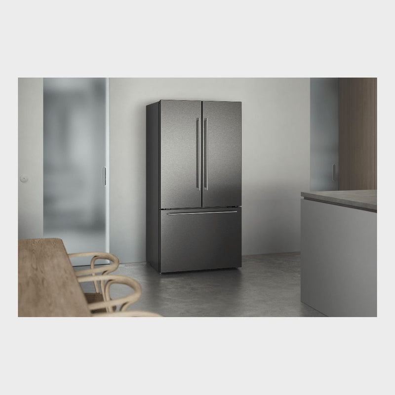 Gaggenau - 200 Series French Door Bottom Freezer, MultiDoor 183 x 90.5 cm Black Stainless Steel RY295350