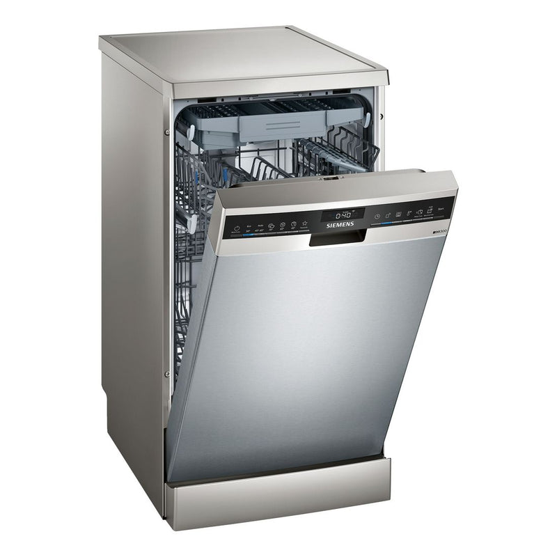 Siemens - IQ300 Free-standing Dishwasher 45 cm Fingerprint Free Steel SR23EI28ME 