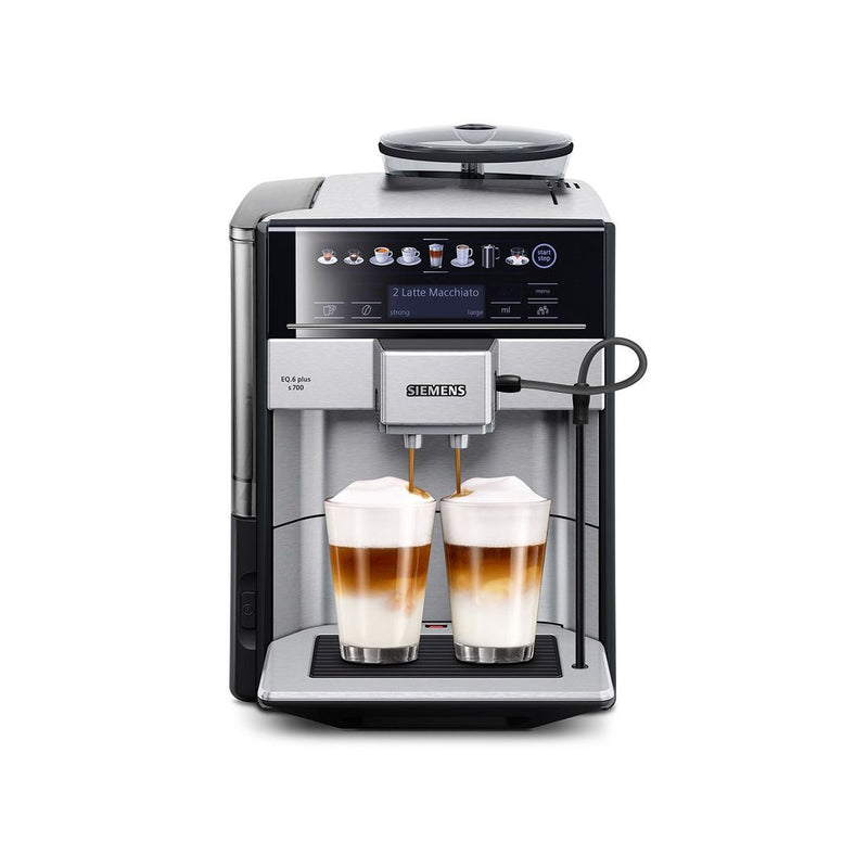 Siemens - Fully Automatic Coffee Machine EQ.6 Plus S700 Stainless Steel TE657313RW 