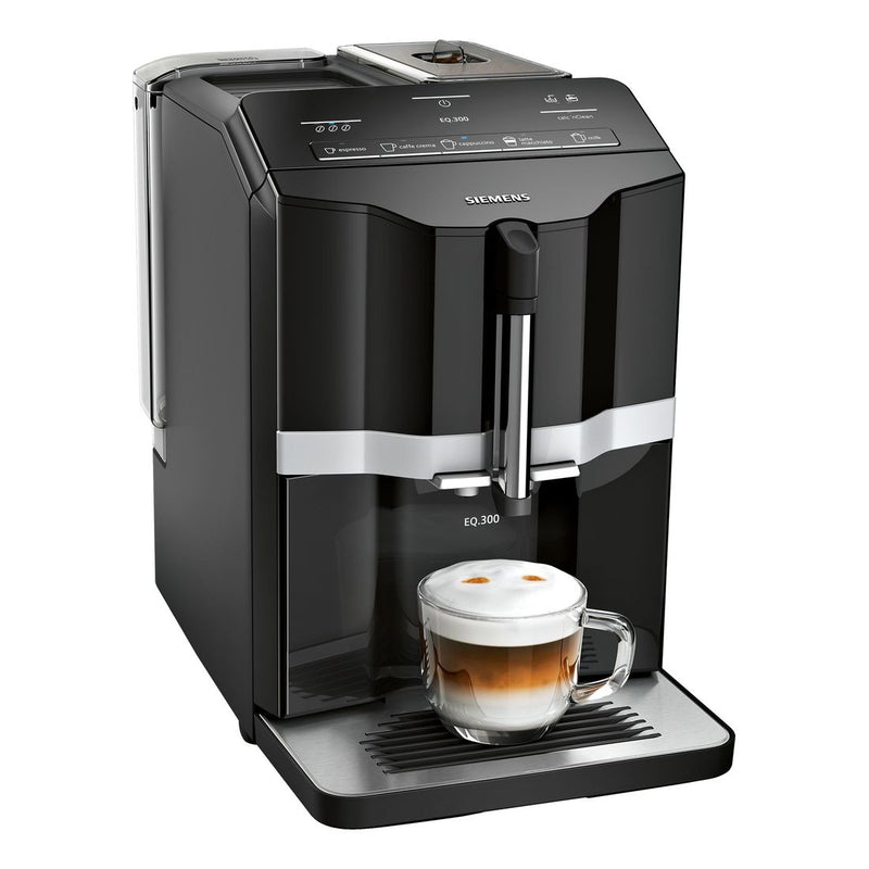Siemens - Fully Automatic Coffee Machine EQ.300 Black TI351209GB 