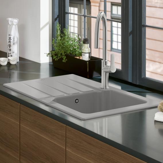 Villeroy &amp; Boch Architectura 45 廚房水槽，附瀝水器，可翻轉