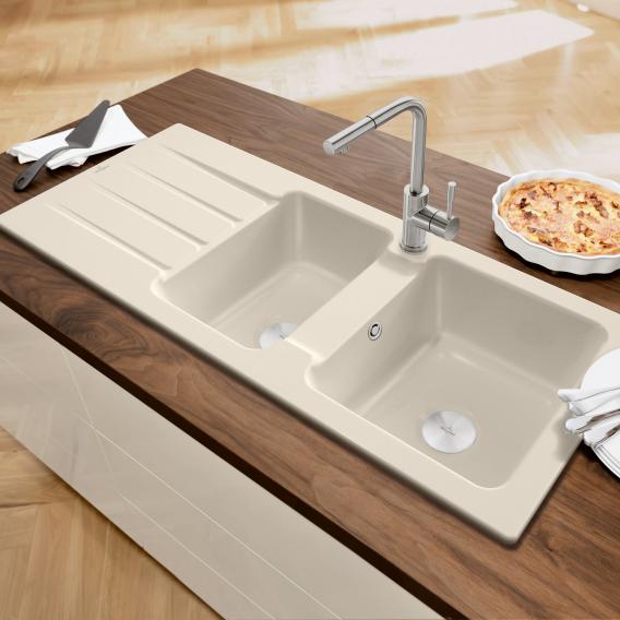 Villeroy & Boch Architectura 80 kitchen sink with half bowl and drainer, reversible