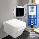 Villeroy & Boch Architectura complete SET wall-mounted toilet with neeos pre-wall element, flush plate