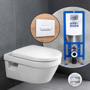 Villeroy & Boch Architectura complete SET wall-mounted toilet with neeos pre-wall element, flush plate