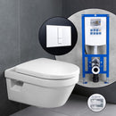 Villeroy & Boch Architectura complete SET wall-mounted toilet with neeos pre-wall element, flush plate