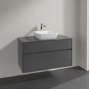 Villeroy & Boch Artis countertop washbasin with Embrace vanity unit with 2 pull-out compartments
