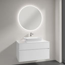 Villeroy & Boch Artis countertop washbasin with Embrace vanity unit and More to See Lite mirror