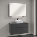 Villeroy & Boch Artis countertop washbasin with Embrace vanity unit and My View Now mirror cabinet