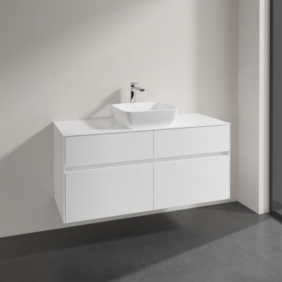 Villeroy & Boch Artis countertop washbasin with Embrace vanity unit with 4 pull-out compartments