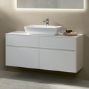 Villeroy & Boch Artis countertop washbasin with Embrace vanity unit with 4 pull-out compartments