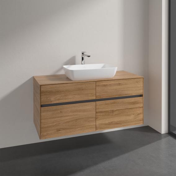 Villeroy & Boch Artis countertop washbasin with Embrace vanity unit with 4 pull-out compartments