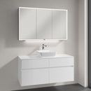 Villeroy & Boch Artis countertop washbasin with Embrace vanity unit and My View Now mirror