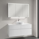 Villeroy & Boch Artis countertop washbasin with Embrace vanity unit and My View Now mirror cabinet