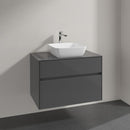 Villeroy & Boch Artis countertop washbasin with Embrace vanity unit with 2 pull-out compartments