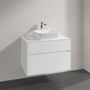 Villeroy & Boch Artis countertop washbasin with Embrace vanity unit with 2 pull-out compartments