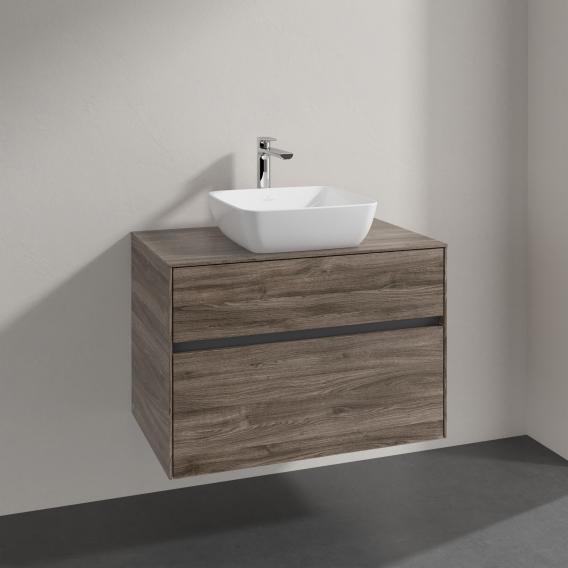 Villeroy & Boch Artis countertop washbasin with Embrace vanity unit with 2 pull-out compartments