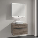 Villeroy & Boch Artis countertop washbasin with Embrace vanity unit and My View Now mirror cabinet