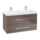 Villeroy &amp; Boch Avento 雙洗臉盆，附梳妝台，附 2 個拉出式隔間