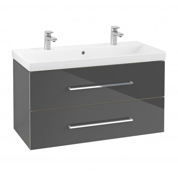 Villeroy & Boch Avento double washbasin with vanity unit with 2 pull-out compartments