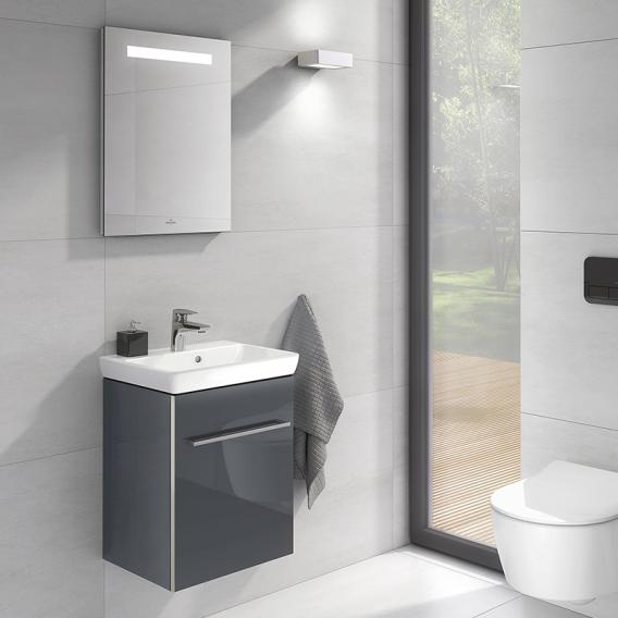 Villeroy & Boch Avento hand washbasin with vanity unit and More to See One mirror